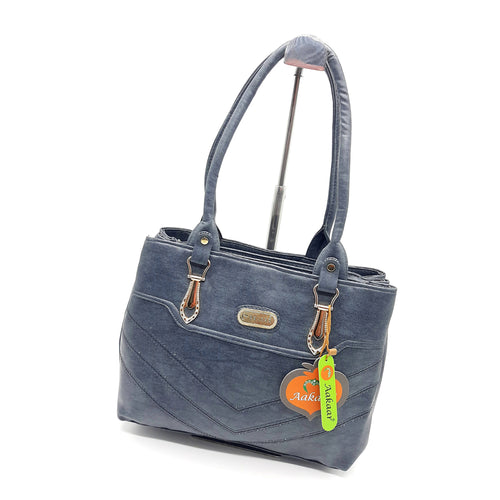 Three Compartment Mat Finish Designer Hand Bag - myStore20202019
