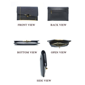 Women's Clutch With 2In1 Heart Shimmer Lock - myStore20202019